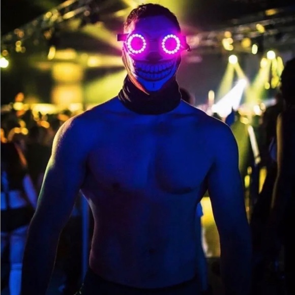 LED Pixel Pro Goggles - Programmable Rechargeable Light - Picture 2 of 8